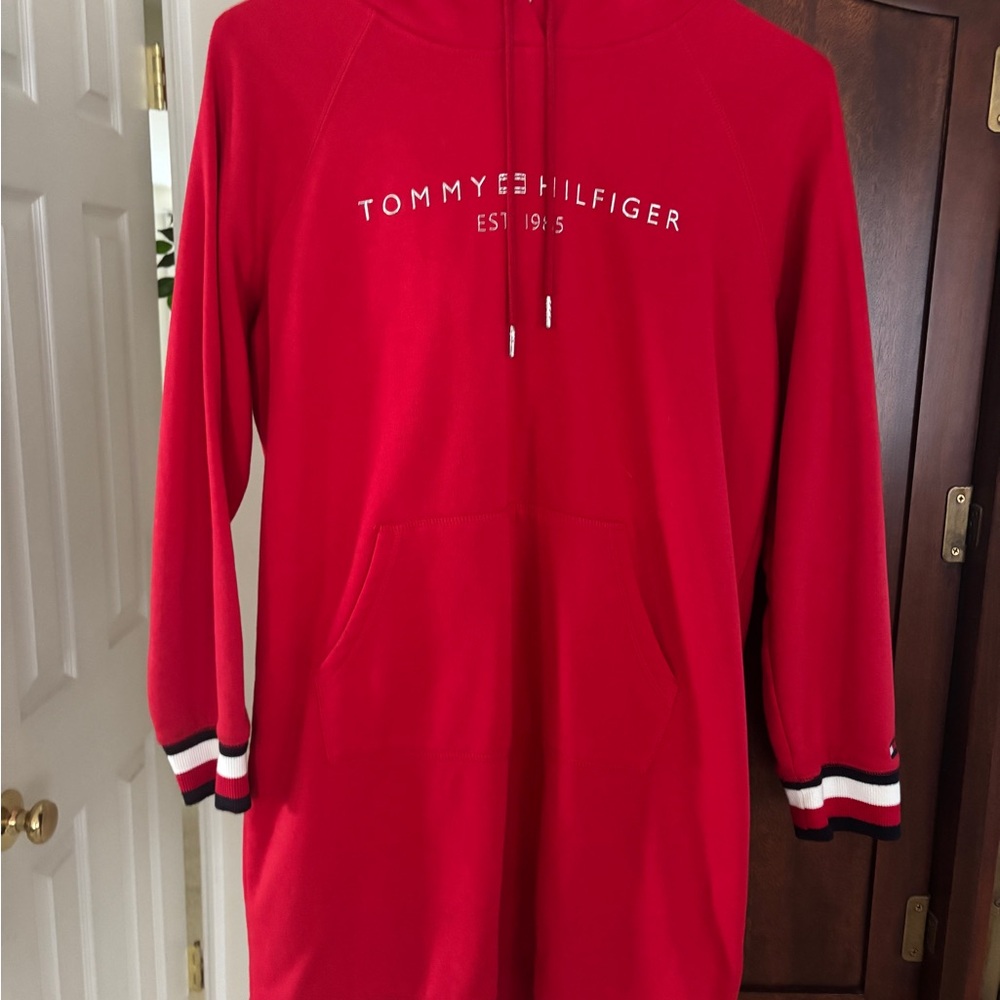Tommy Hilfiger Vibrant Red Sporty Sweater